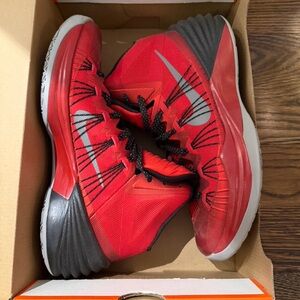 Niek Hyperdunk 2013 Red and Black Basketball Shoes